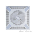 Ventilador industrial Material de construção quadrado decorativo Ventilador de exaustão de 14 polegadas Ventilador de caixa de teto falso com luzes